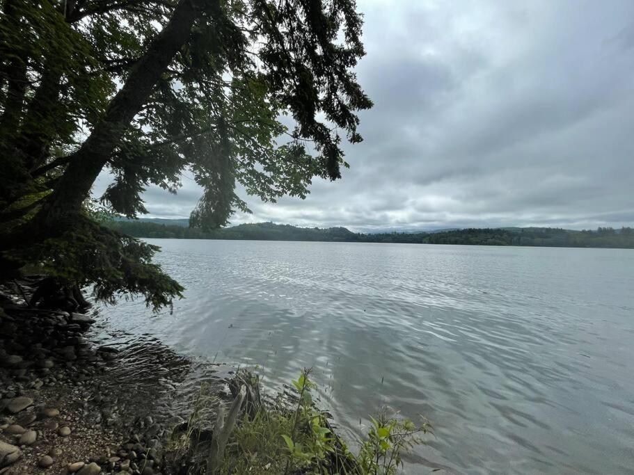Romantic Cozy Cabin Walk To Lake Hot Tub Bikes Kayaks Grill Onalaska المظهر الخارجي الصورة